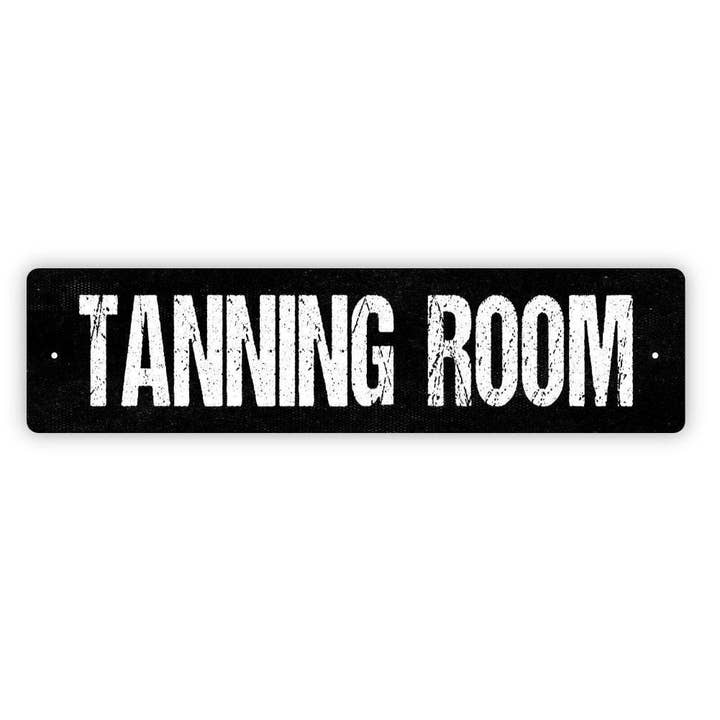 Bronze Tan Salon Tanning Room Sign - Vinyl or Metal for wholesale by North Star Rustics Signs