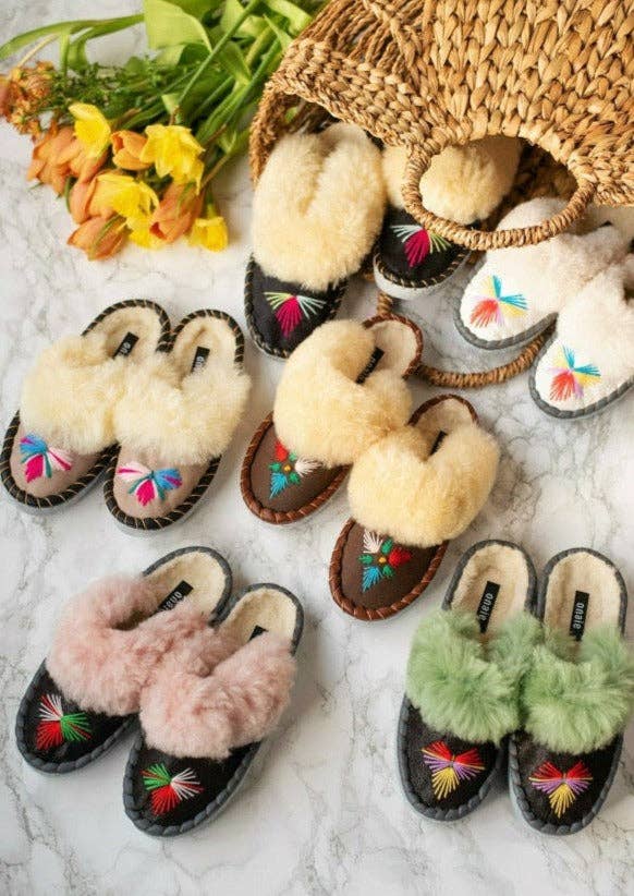 ONAIE – Engroshandel Tøfler - Dame – Lucky Dip Fåreskind Muldyr