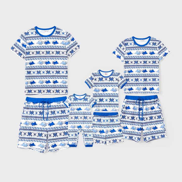 Ensembles de pyjamas assortis pour la famille avec dinosaures et poches pour la vente par PatPat Matching