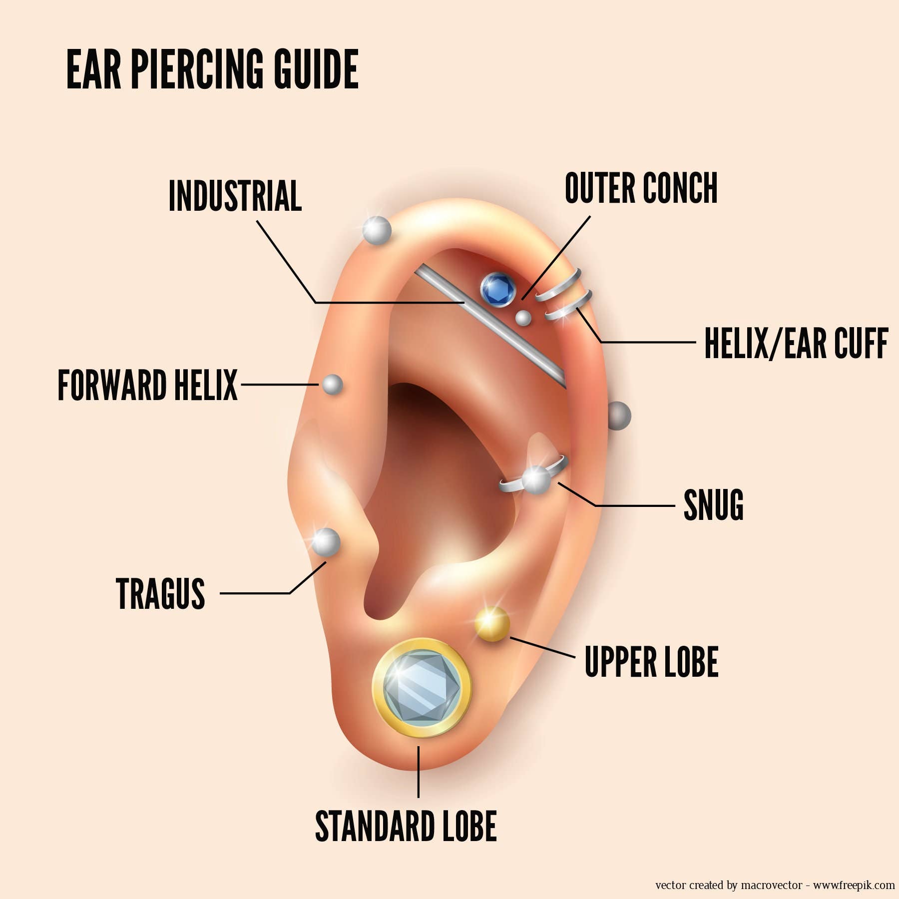 Zahav Jewelry - Wholesale Cuff/Wrap Earrings - 14k & 10k Solid Gold Minimalist CZ Ear Cuff Wrap4