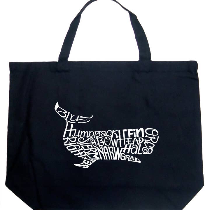 LA Pop Art Word Art Tragetasche - Buckelwal für den Großhandel von LA Pop Art