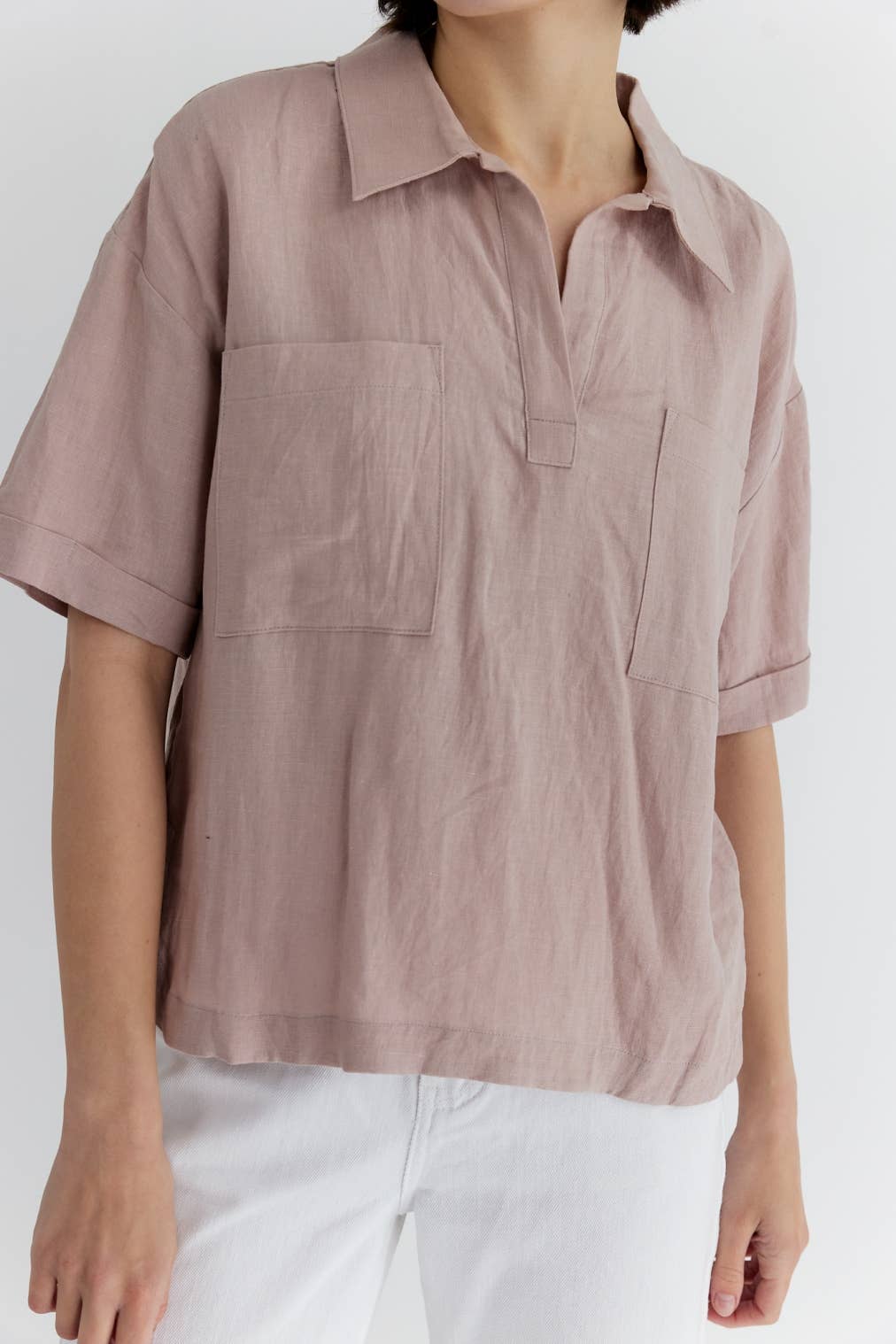 MOD REF - Wholesale Button Down Shirt - Women's - The Cal Top8