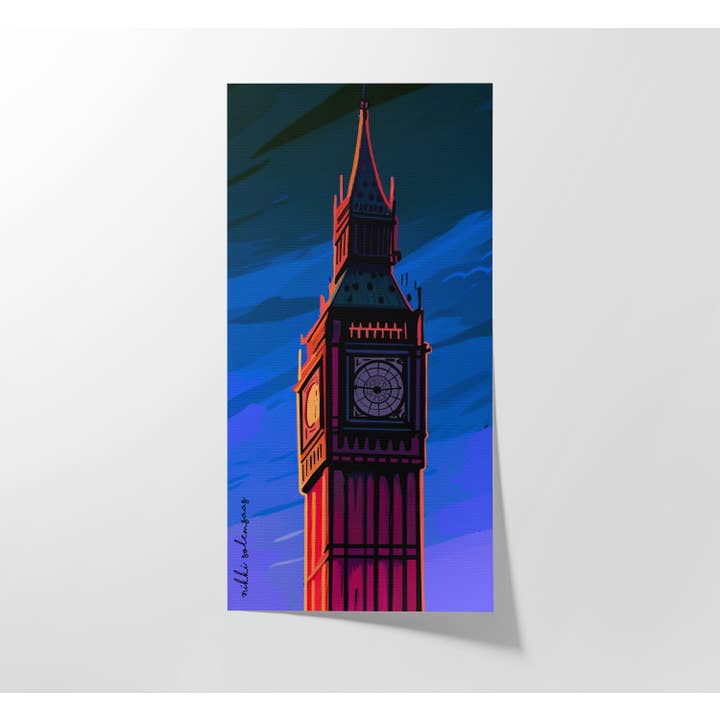 Tirage d'art Big Ben de Londres pour la vente par Paintinsidethelines