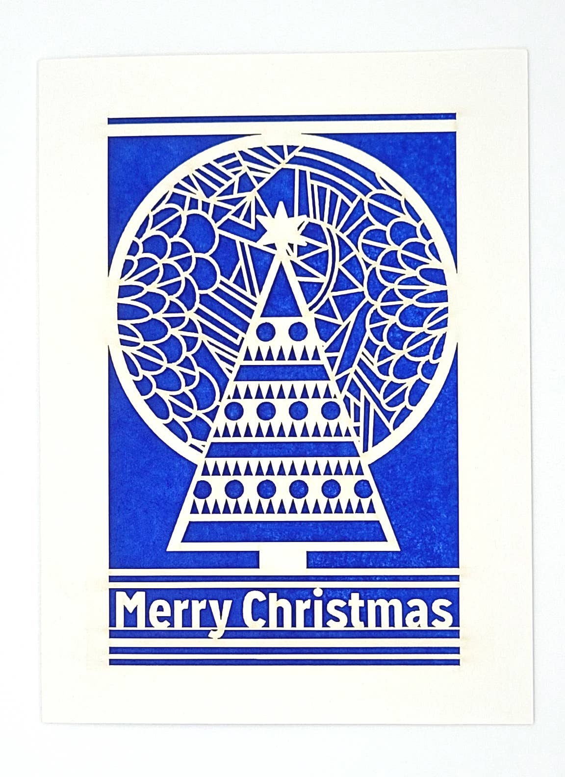 two hermanas – Großhandel Weihnachtskarte – Frohe Weihnachten - Baum und Mond3