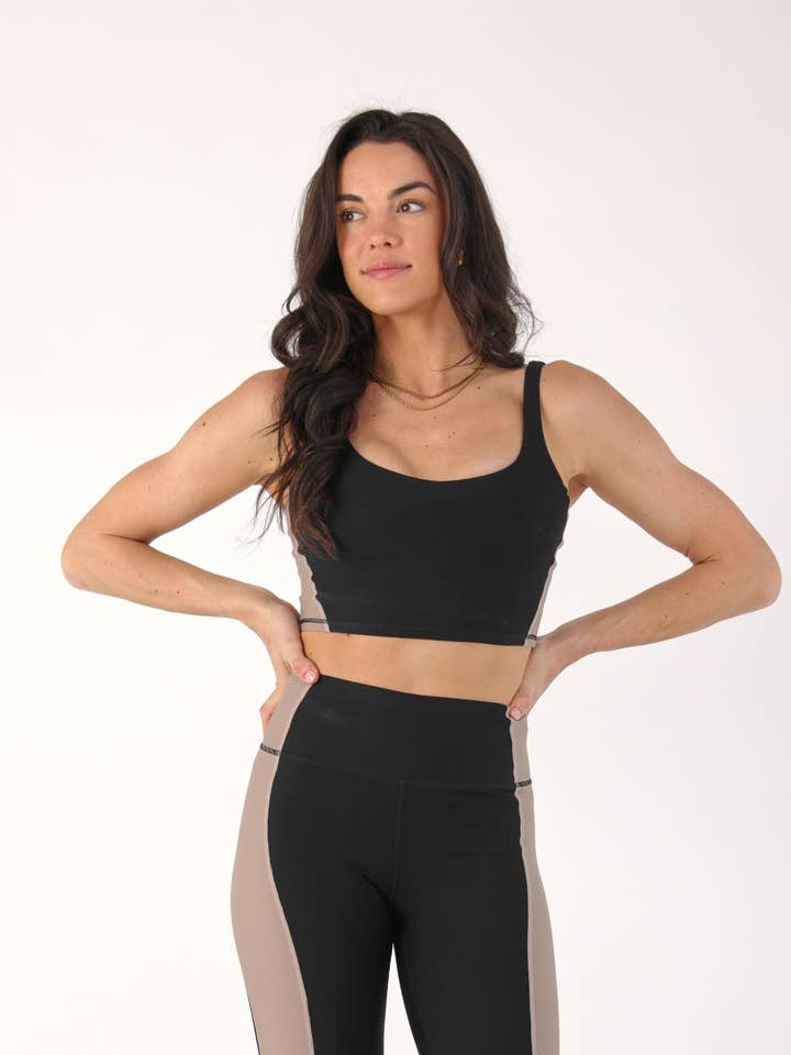 Fusion Bra: Black/Latte for wholesale by Glyder