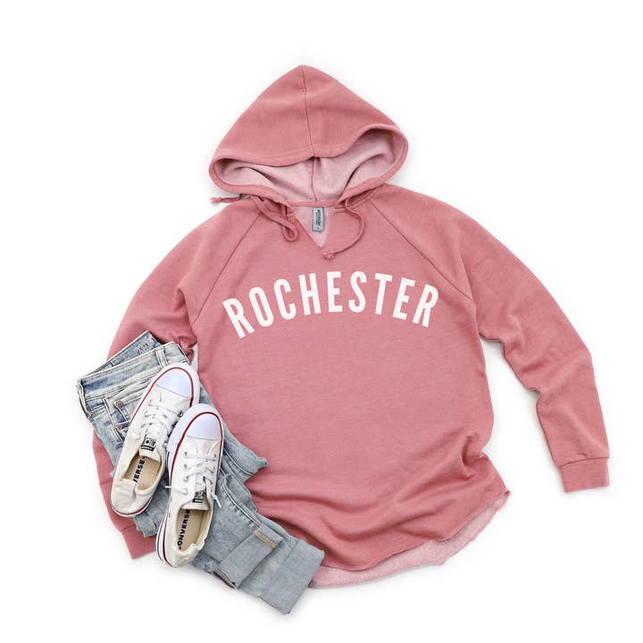 Felpa con cappuccio foderata in pile Custom City per la vendita all'ingrosso da parte di Southern Girl Supply Co