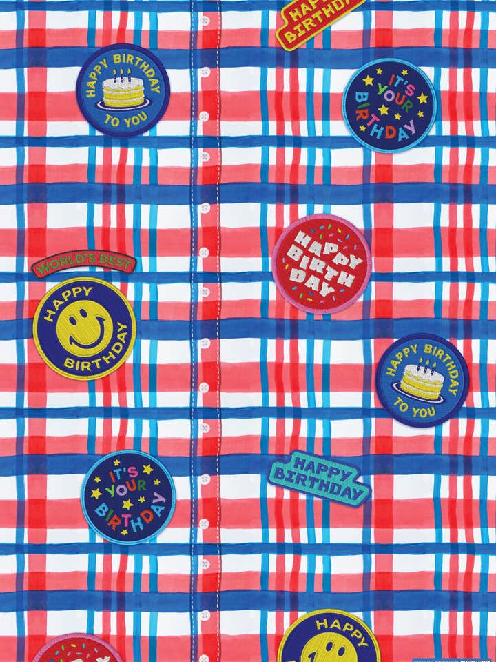 Camiseta com Emblema de Aniversário Feliz por atacado de Objectables Publishing Limited