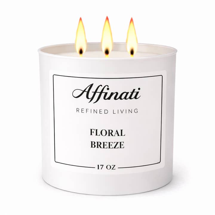 Vela de 3 mechas Brisa Floral para venta al por mayor de Affinati