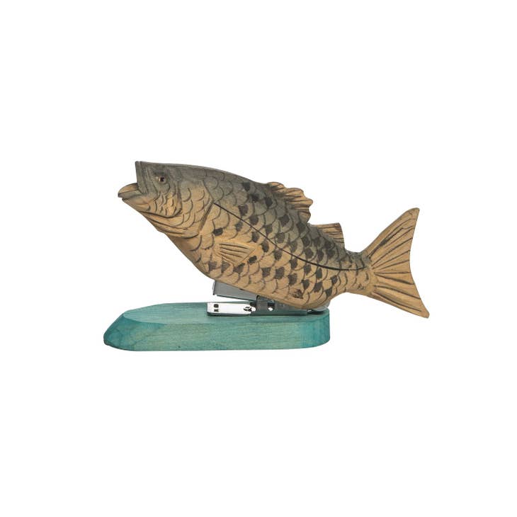 Wholesale SALE Fish Wood Novelty Stapler for your store - Faire