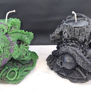 Twisted Candle Company - Wholesale Novelty Candle - Dragon Lair unscented beeswax candle1