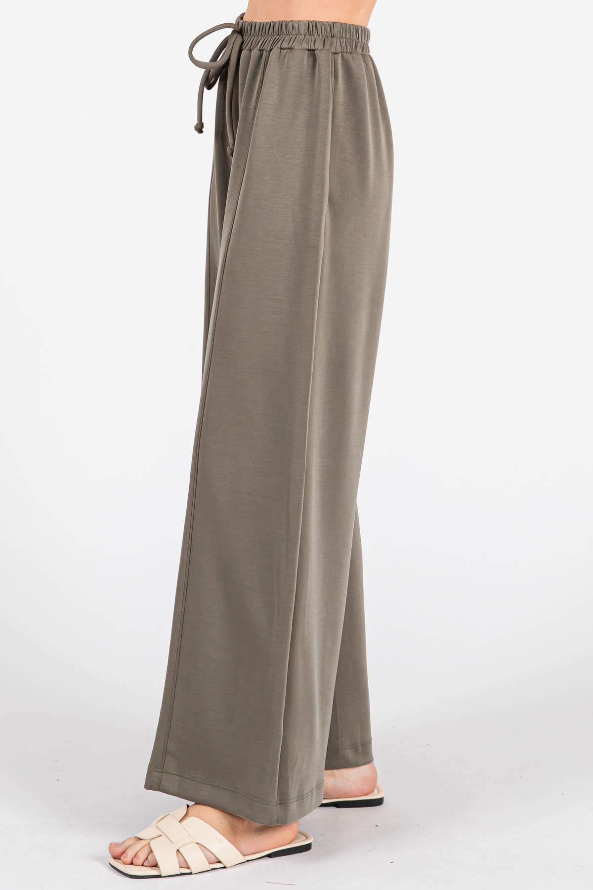 Final Touch - Wholesale Pants - Women's - Modal Jersey Wide Leg Pants - NP7033732