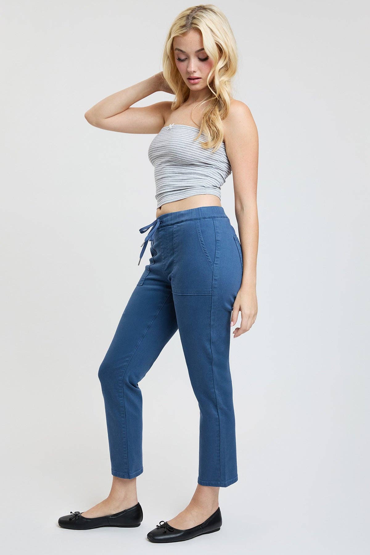 YMI - Wholesale Lounge Sweatpants/Joggers - Women's - High Rise Pull On Straight Leg Jogger- P0526075