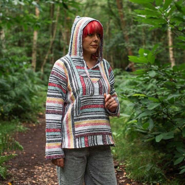 Siesta – wholesale Hoodie – Women's – Baja Hoodie - Sugar Stripe6