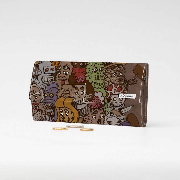 MONSTERMASHUP Tyvek® Pappwallet XL/Portafoglio frizione per la vendita all'ingrosso da parte di I Like Paper