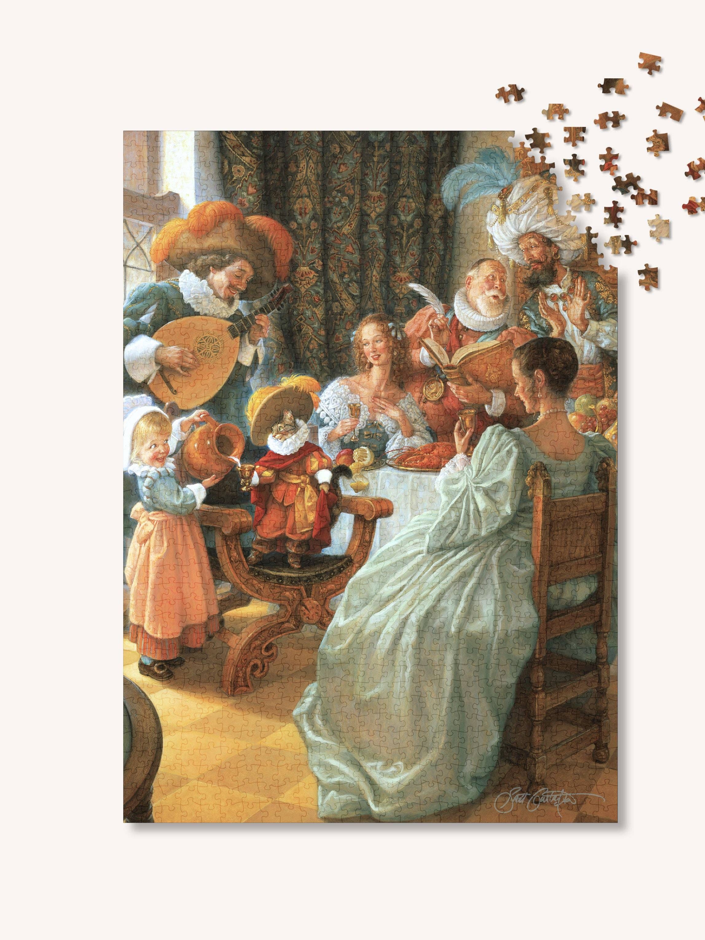 The Puzzle Theory - Wholesale Puzzle - Adult - Scott Gustafson Puss in Boots - 1000 Piece Puzzle2