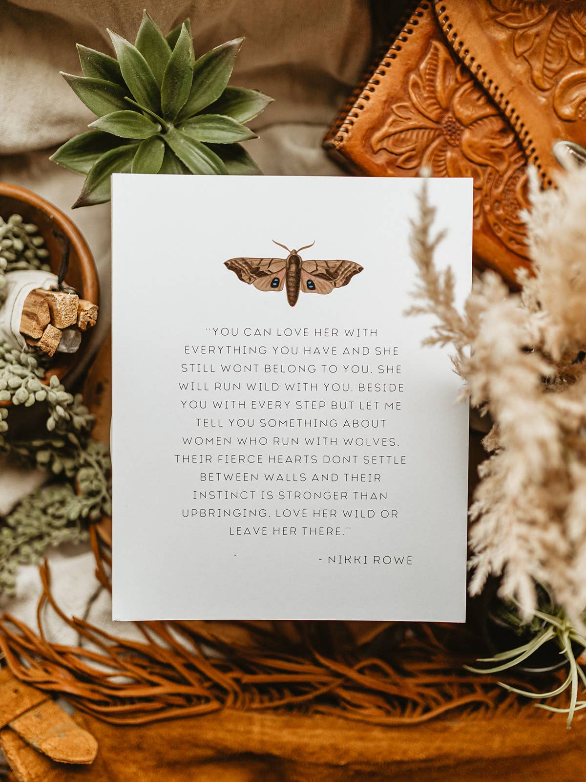 You're Golden Co. - Vente Affiche d'art - Vous pouvez aimer sa citation avec Moth Print2