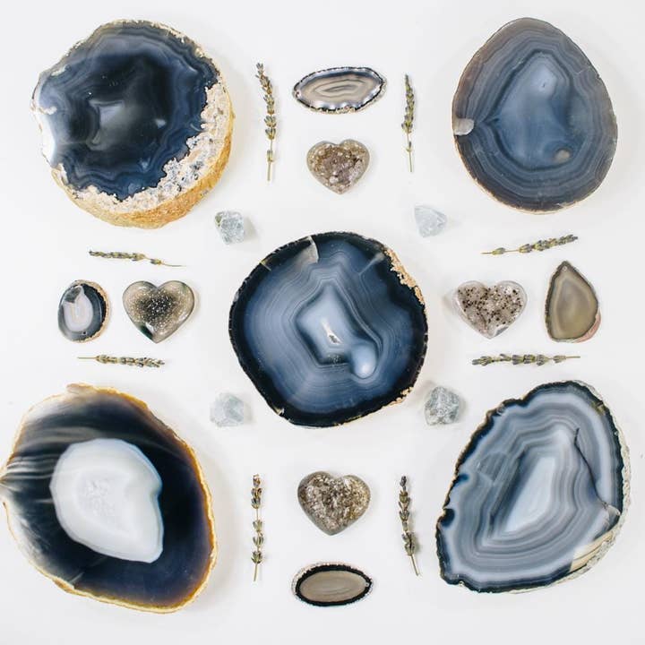 Rock Paradise – wholesale Coasters – Agate Coaster THICK Crystal Coasters Home Decor
