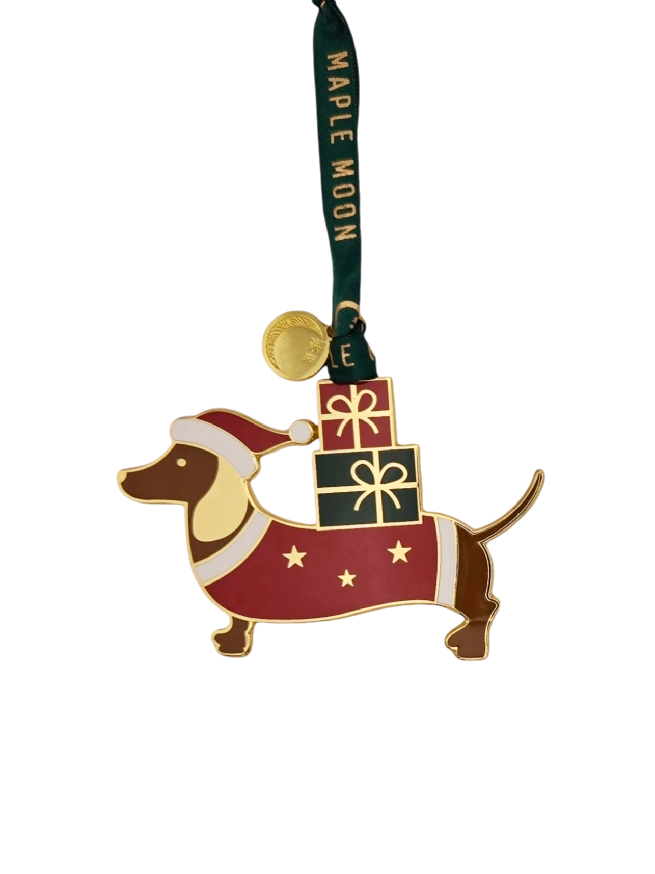 Maple Moon Gifts – wholesale Ornament – Classic Enamel Dachshund1