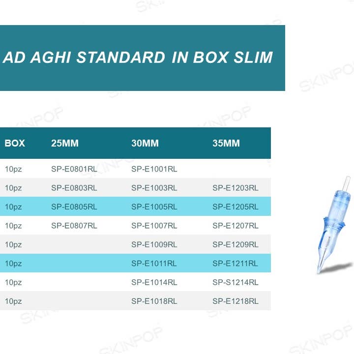 SKINPOP - Wholesale Tattoo Ointment/Care - SKINPOP ECO TATTOO NEEDLE CARTRIDGES 10pcs CARTRIDGE TATTOO RL2
