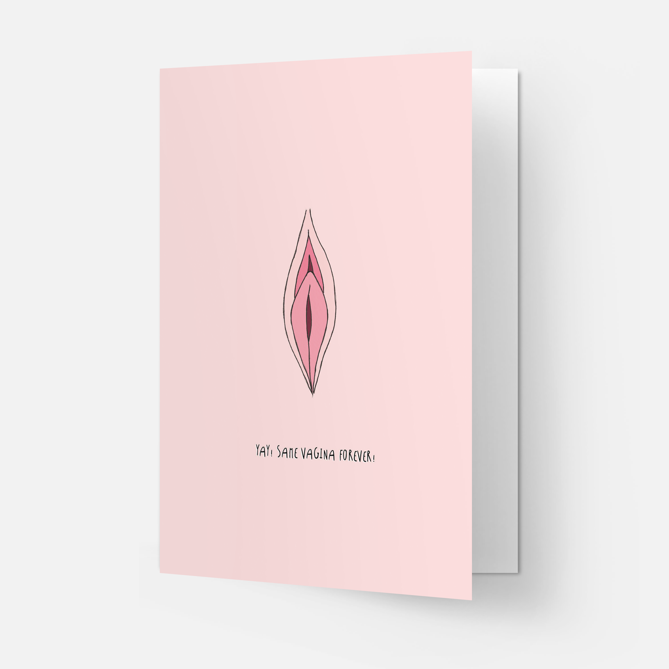 Kaart Blanche - Wholesale Wedding Card - Same vagina greeting card1