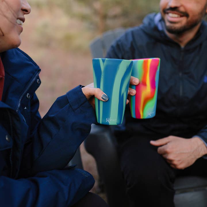 Silipint - Wholesale Drinking Glass/Cup - 16 oz Silipint Silicone Pint Cup - Hippie Hops2