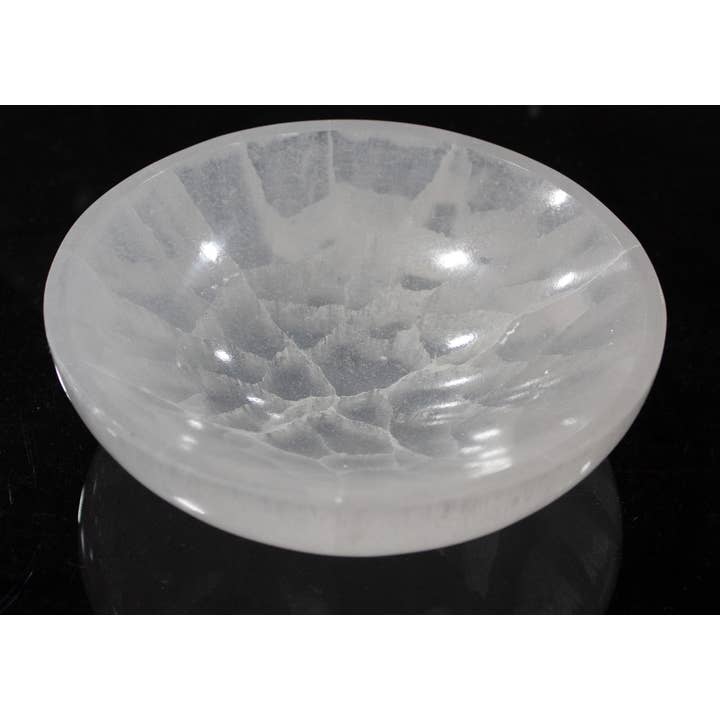Quasar Gems USA - Wholesale Spiritual Stone/Crystal - Selenite Bowl Round 14-15cm1