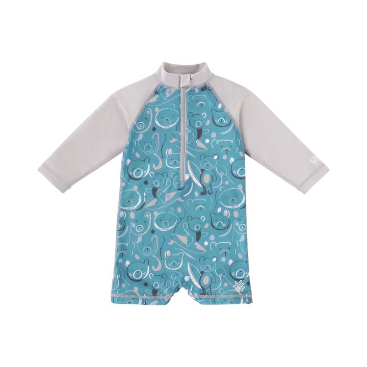 UV Skinz - Wholesale One Piece Swimsuit - Baby - Baby Boy's Long Sleeve Swim Romper16