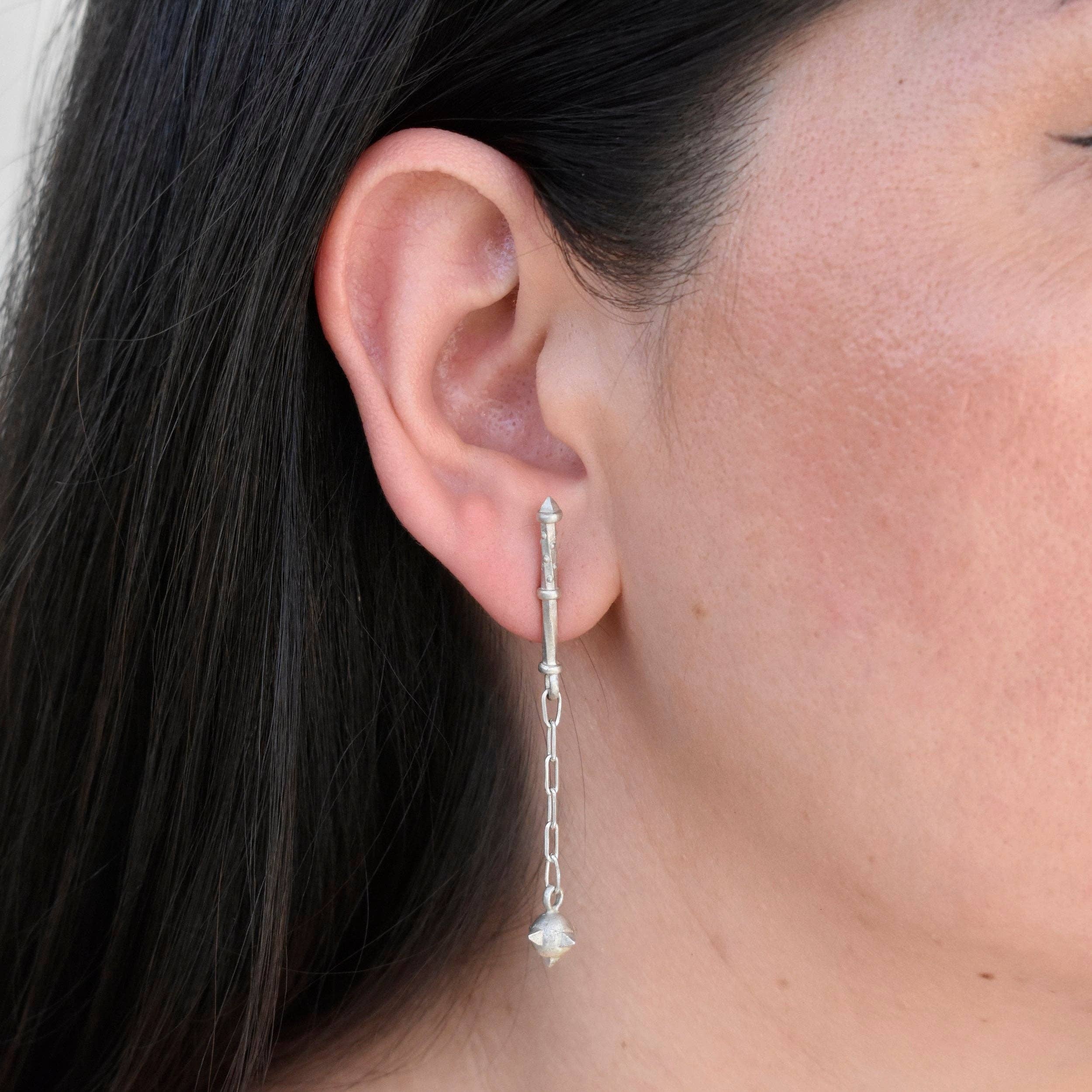 Morgaine Faye - Wholesale Dangle Earrings - Chain Morningstar Earrings6