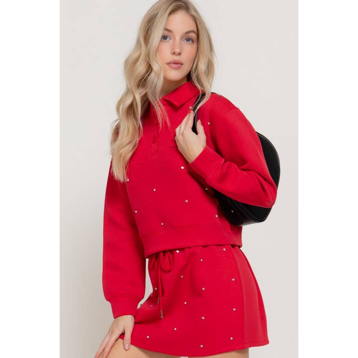 CONJUNTO DE POLO E MINI SAIA EM TECIDO SCUBA por atacado de HiteJeans