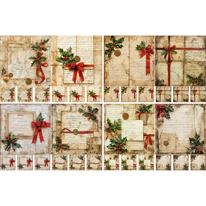 Kerstbrieven Rijstpapier, 8 x 11,5 inch (A4) voor wholesale door Craft Kreatively