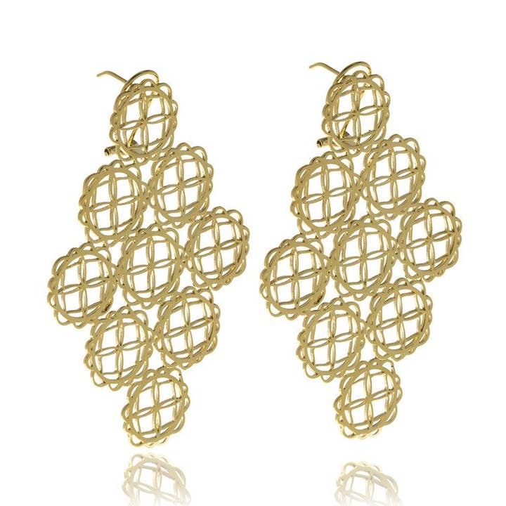 Orecchini lunghi Signature per la vendita all'ingrosso da parte di Georgina Jewelry