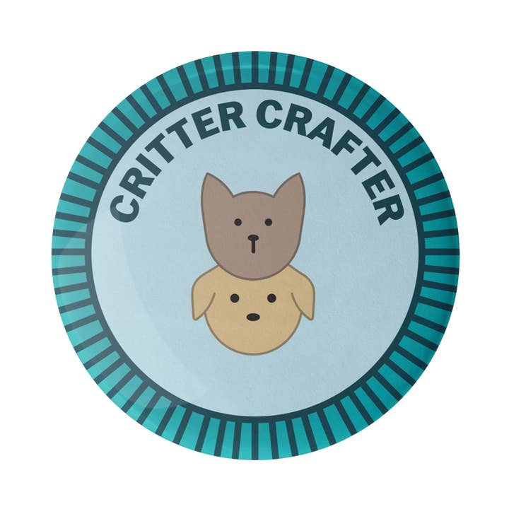 Critter Crafter Merit Badge for wholesale by Camp Stitchwood