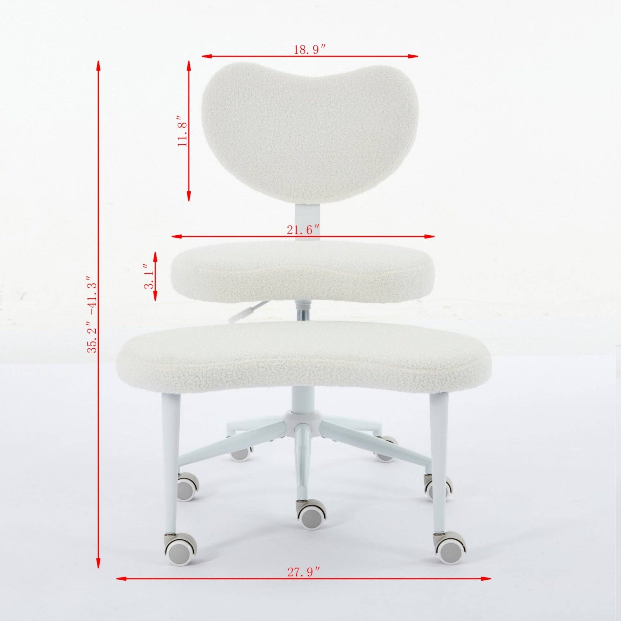 39F Inc. - Wholesale Chair - Meditation Chair Plus with Wheels, Cross Legged Chair, Ivory9