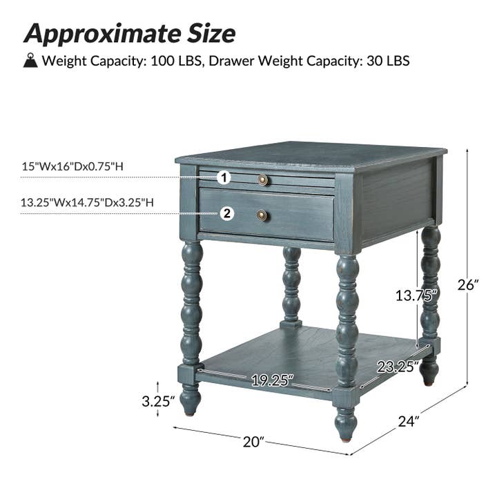 Karat Home - Wholesale Side Table - Eric End Table3