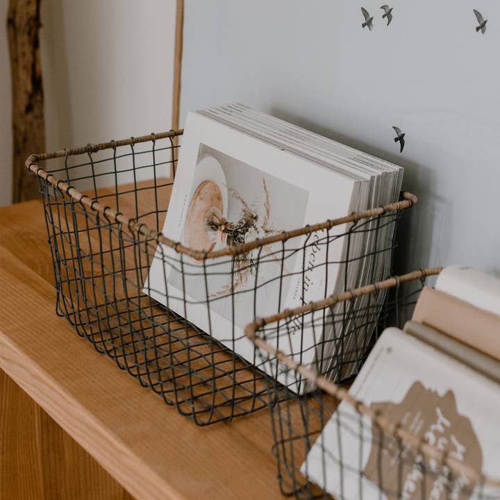 Eulenschnitt - Wholesale Basket - wire basket square 35x26 cm (PU = 6 pcs)3