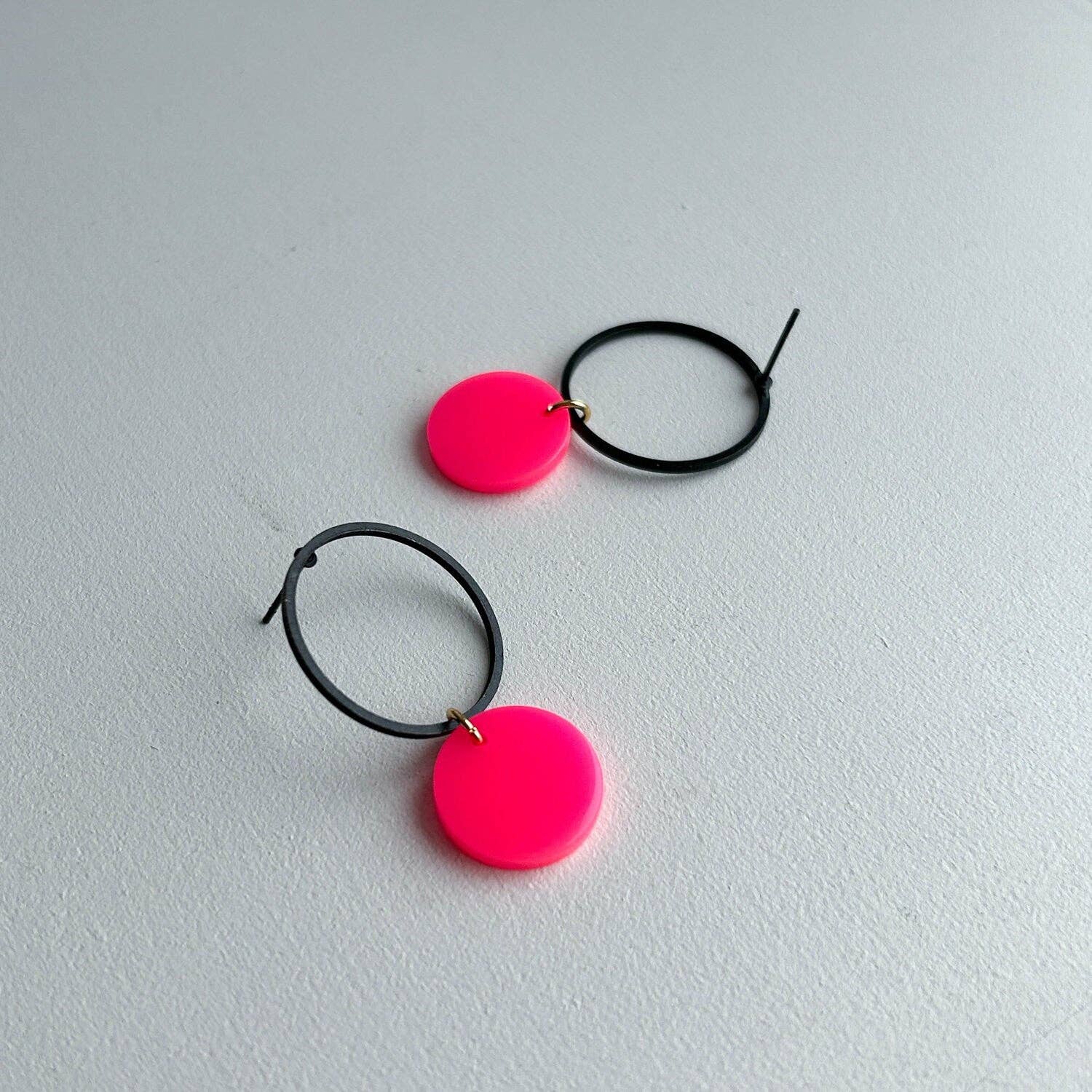 Hermoosa - Wholesale Dangle Earrings - Statement Earrings *NEON CIRCLE*9