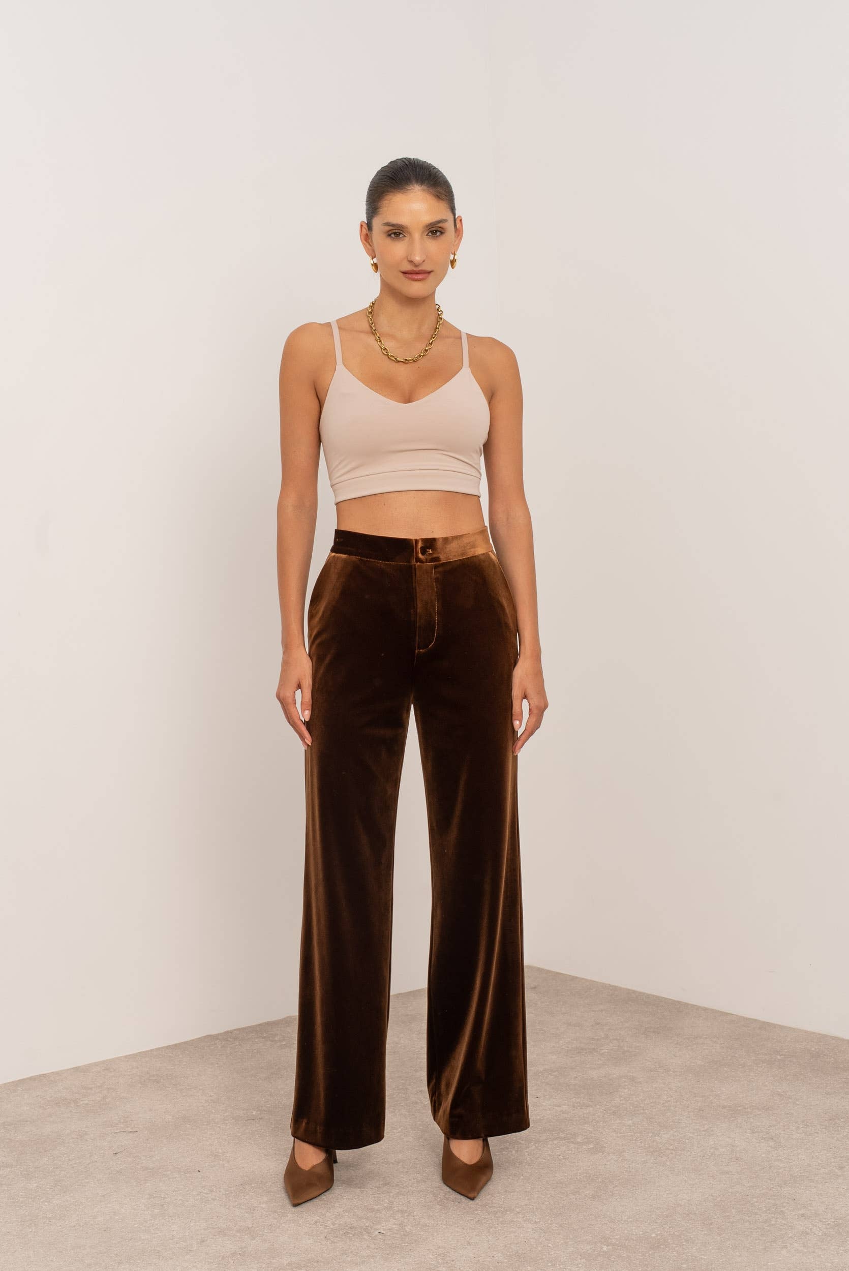 Attentif Paris - Vente Pantalon – femme - Pantalon Velours coupe droite35