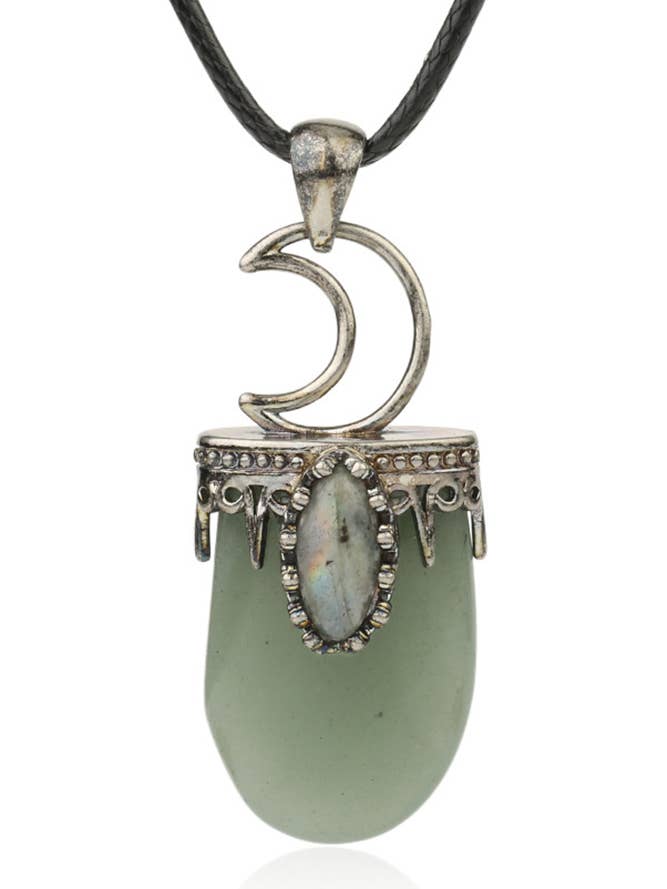 HD007 kristallen en stenen maan ketting MOQ 3st voor wholesale door UNISHE