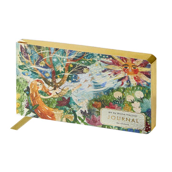 Horizontal Vegan Leather Weekly Planner -Electric Fantasy for wholesale by BV by Bruno Visconti