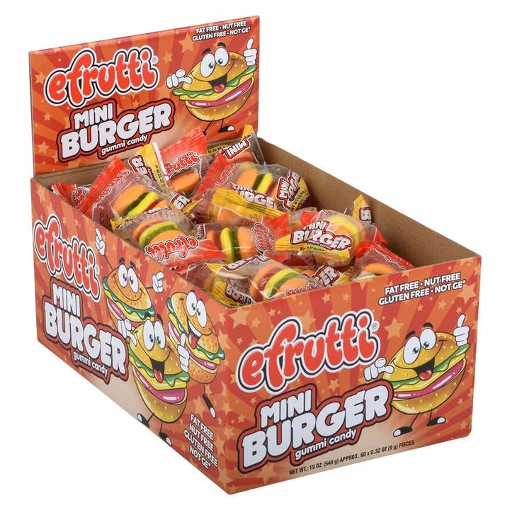 La Luna Bella - Toys - Wholesale Gummy - Gummi Burger 60ct Display #3 LLB candy