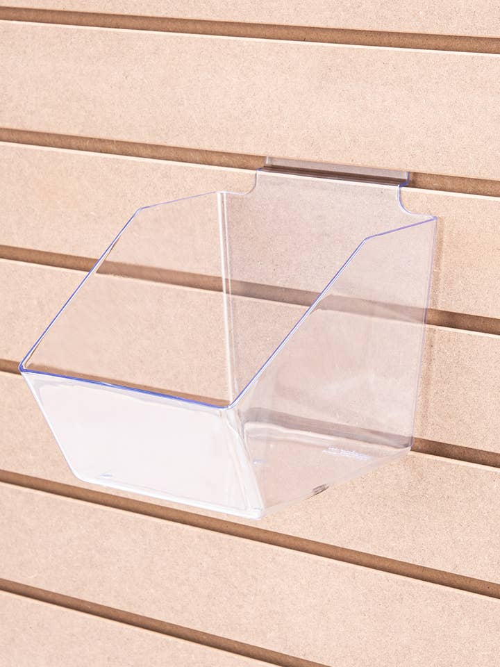 6" X 5 ½" X 7 ½" Clear Plastic Dump Bin for wholesale by Store Supply Warehouse