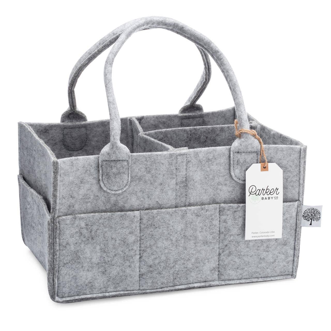 Parker Baby Co. – wholesale Nappy caddy – Baby – Diaper Caddy in Gray13