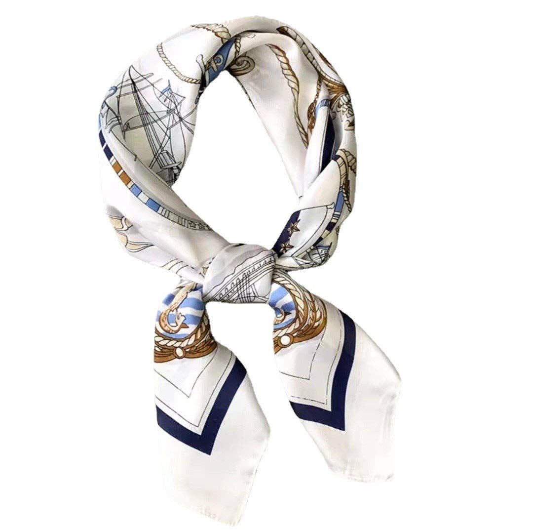 Marayn - Wholesale Scarf – Women's - Retro Chic 70cm Silk Scarf for Timeless Style36
