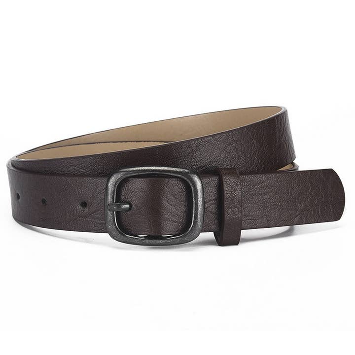 NINEXIS - Vente Ceinture – femme - CEINTURE À BOUCLE CARRÉE IMPRIMÉ LÉOPARD POUR FEMMES CWABE012601