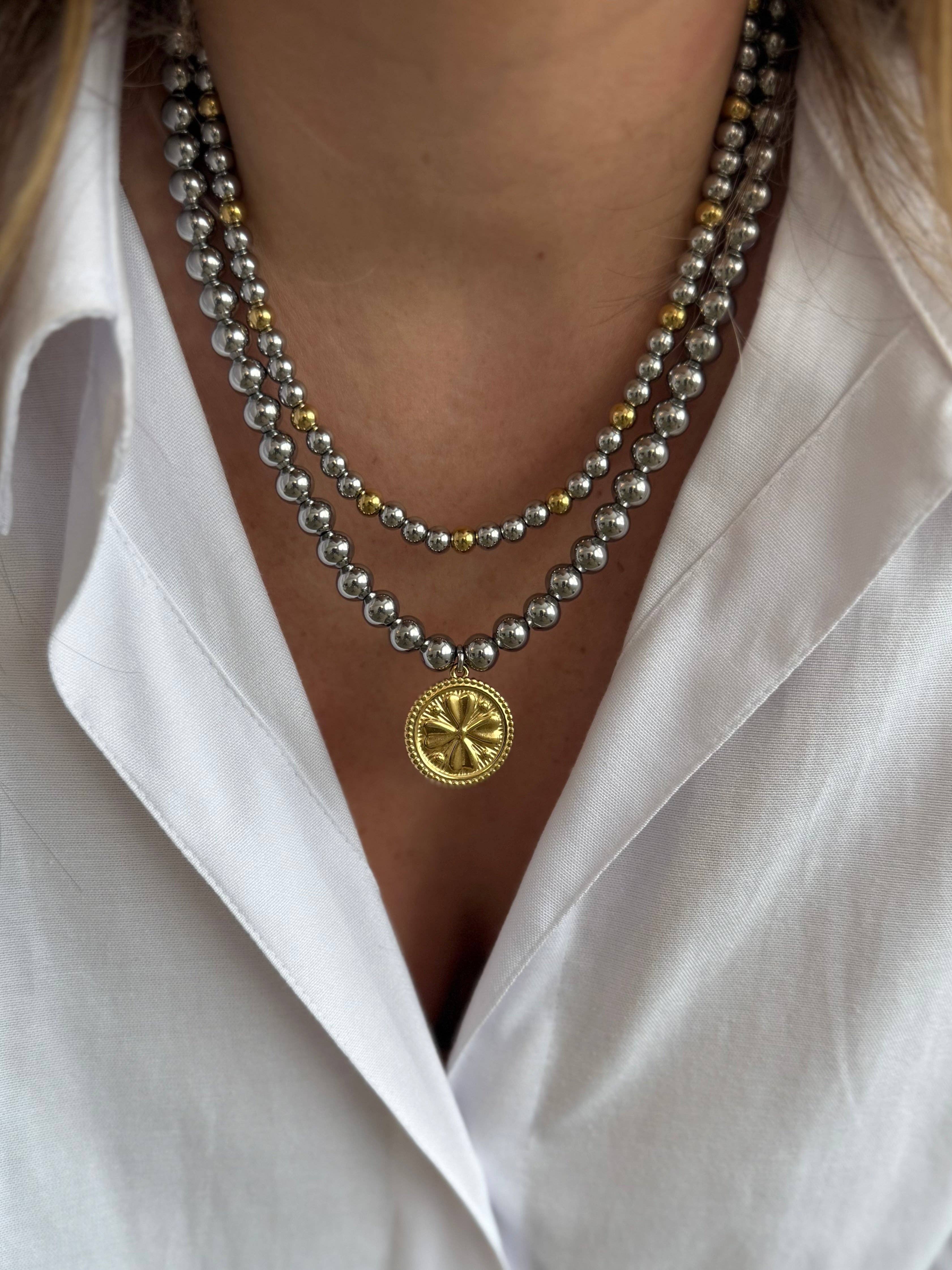 A.B. Paris - Wholesale Pendant/Charm Necklace - Happiness Necklace / clover5