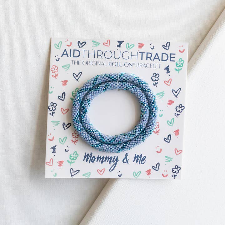 Aid Through Trade - Wholesale Beaded Bracelet - Mommy & Me Bracelets Sky - Great gifts for mom