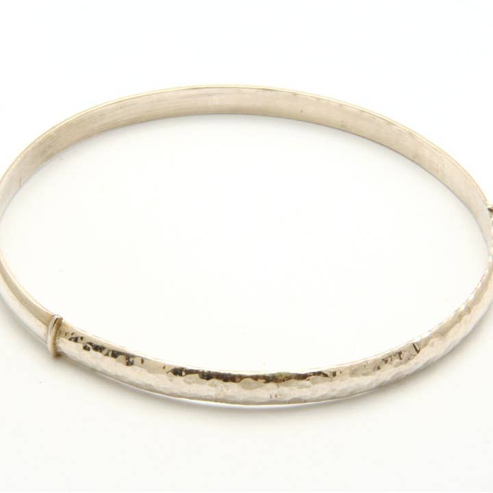 Hammered bangle with bronze accent for wholesale by Tamara Kelly Designs