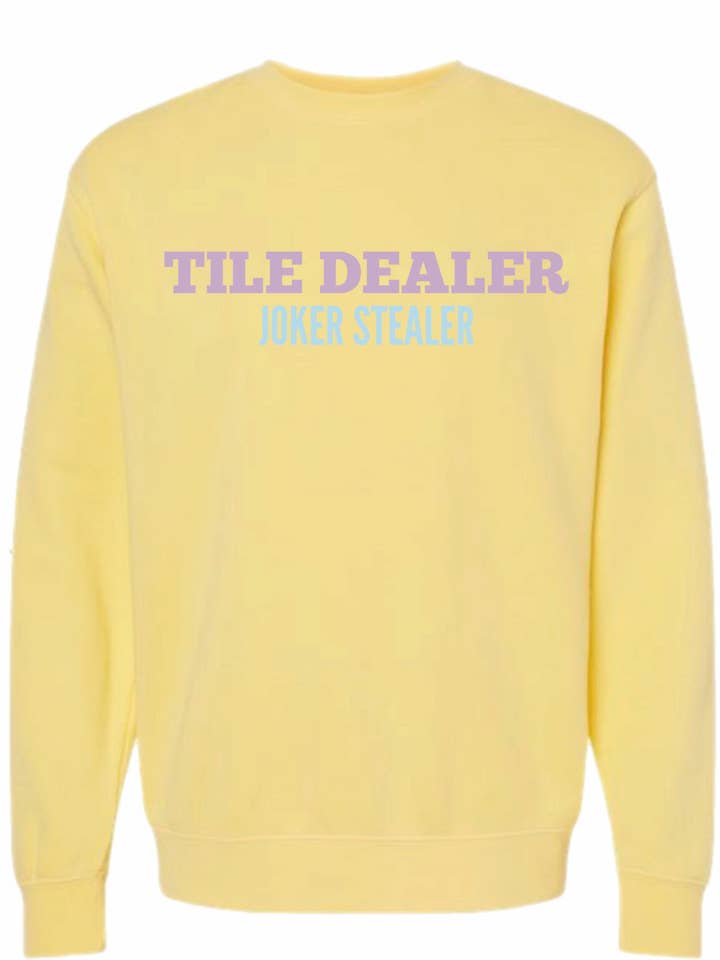 TILE DEALER Crewneck for wholesale by Mischief Mahj