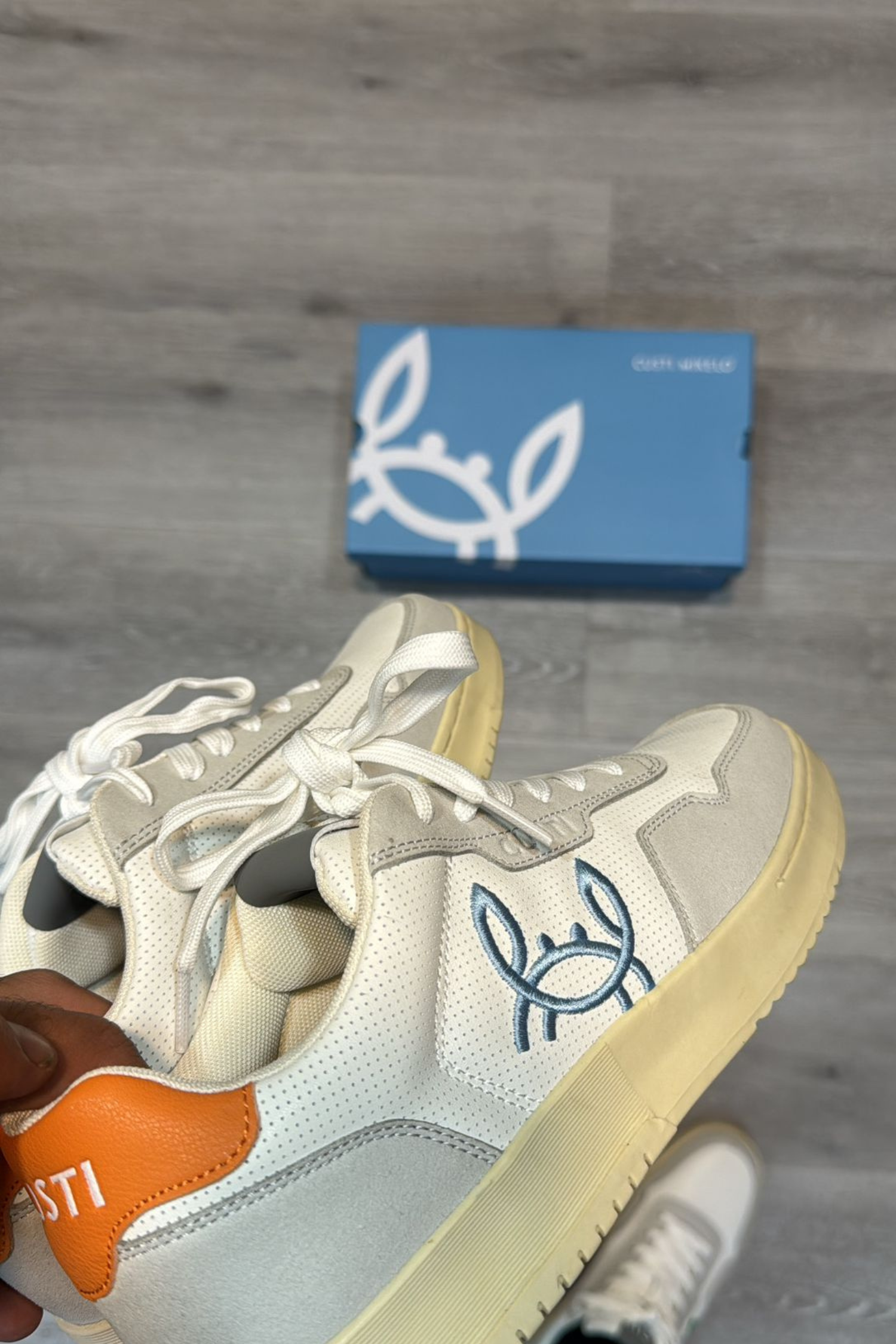 Custi Mikelo: Men's Clothing & Christmas Gifts - Wholesale Lifestyle Sneakers - Unisex - Blue Cangrejito Sneakers1