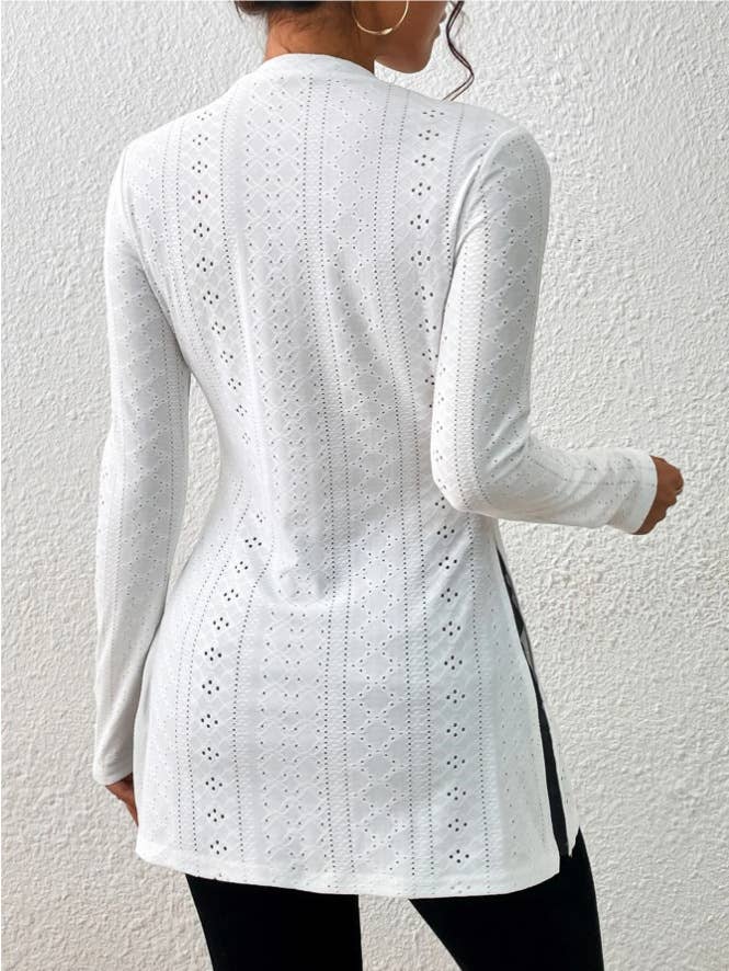 HIDDENBRAND - Wholesale Knit Top - Women's - Solid color jacquard fashion casual undershirt9